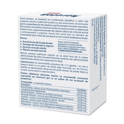 Capsule MARATON FORTE, cresterea performantei sexuale barbati, 20 capsule - 5200